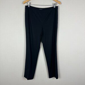 Lafayette 148 Dress Pants Womens 8P Black Wool‎ Stretch Classic Office Career
